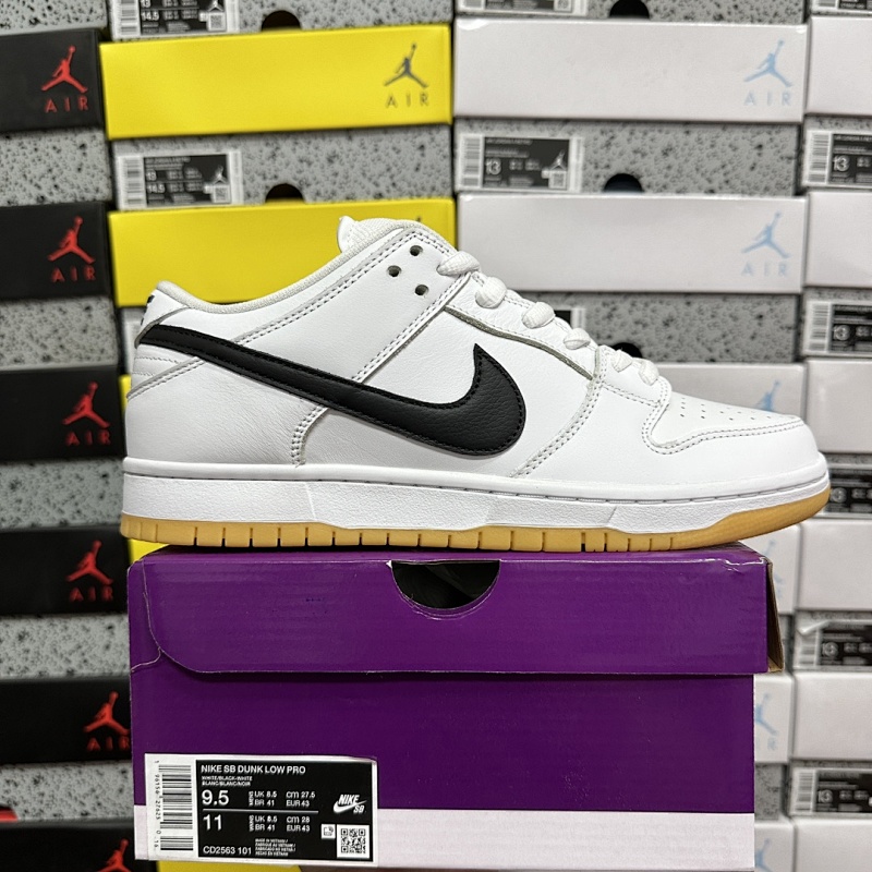 【M Batch 】 Dunk SB pro iso "white gum"白黑 CD2563-101 40-47.5