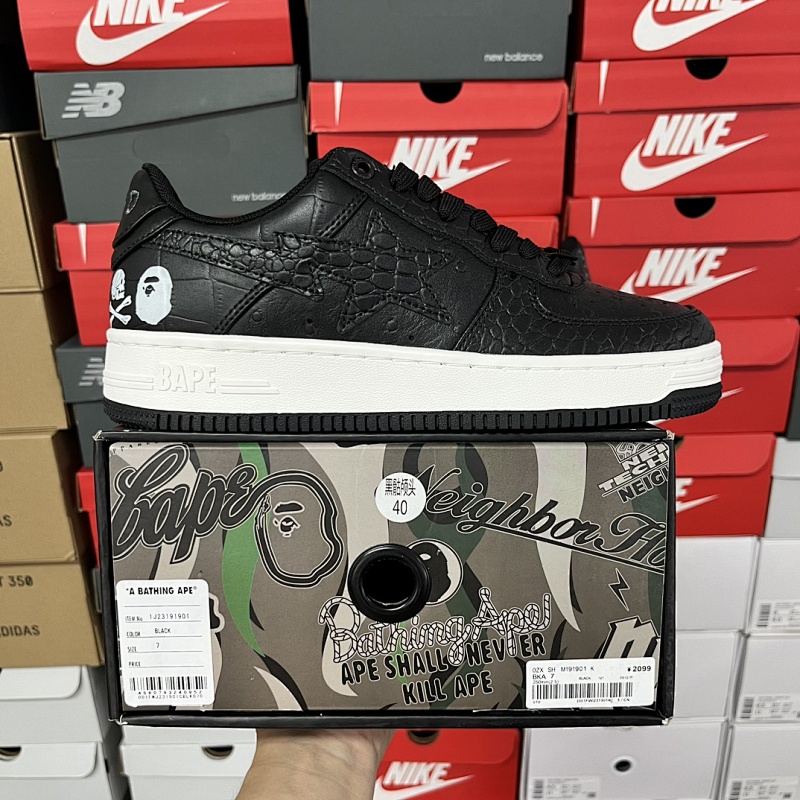 【C Batch】 Bape Sta 黑骷髅头1J23-191-901