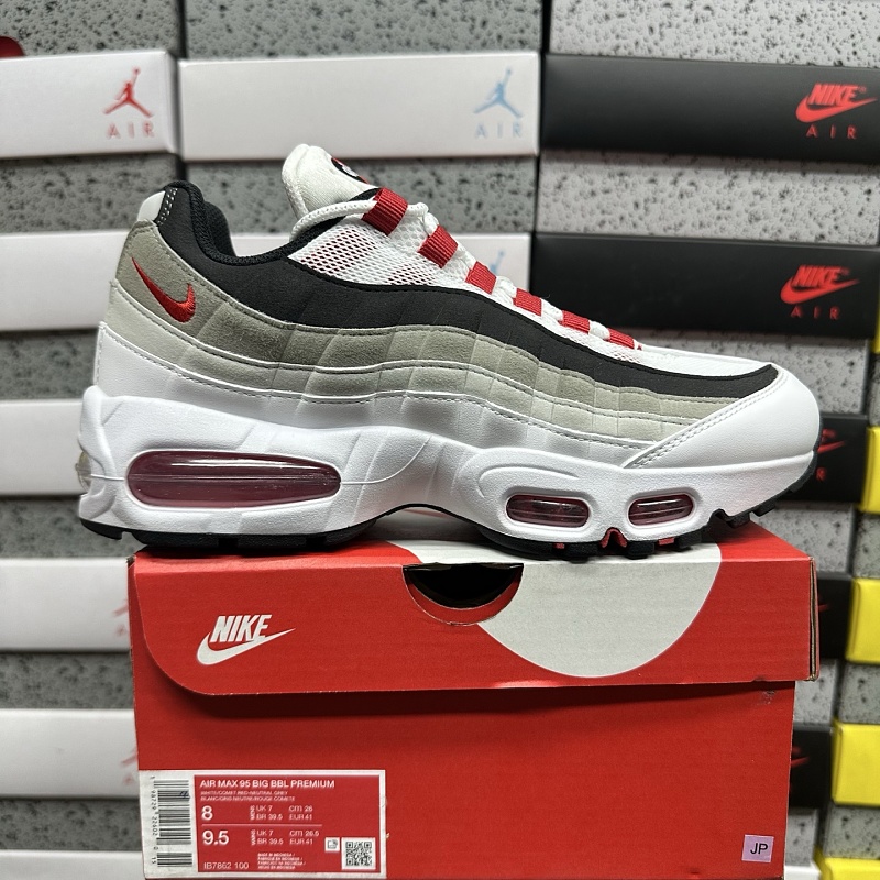 【KZ2.0版】Air Max 95 40-48.5 IB7862-100 灰白红
