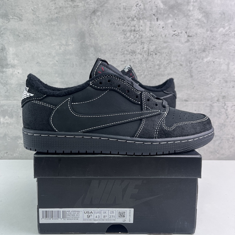 PK4.0 Budget Batch Travis Scott x Air Jordan AJ1 Low OG TS联名黑武士倒钩4.0低帮 DM7866-001 36-47.5