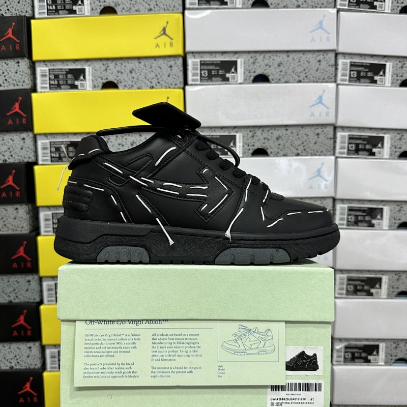【C Batch】 OFF-WHITE Out Of Office "OMIA189S23LEA 0141010 黑色"