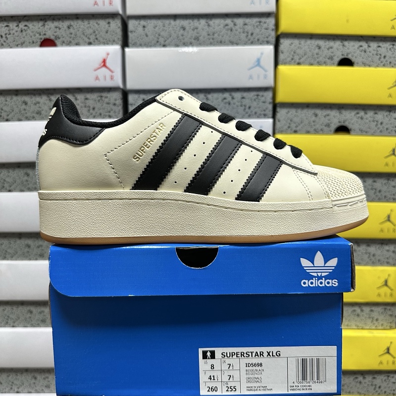 【BD Batch】AD Originals Superstar(35-45) ID5698 米白黑