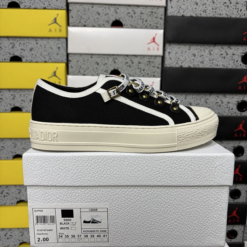 【YO Batch】 Walkn Oblique 35-40 薄底布面黑色