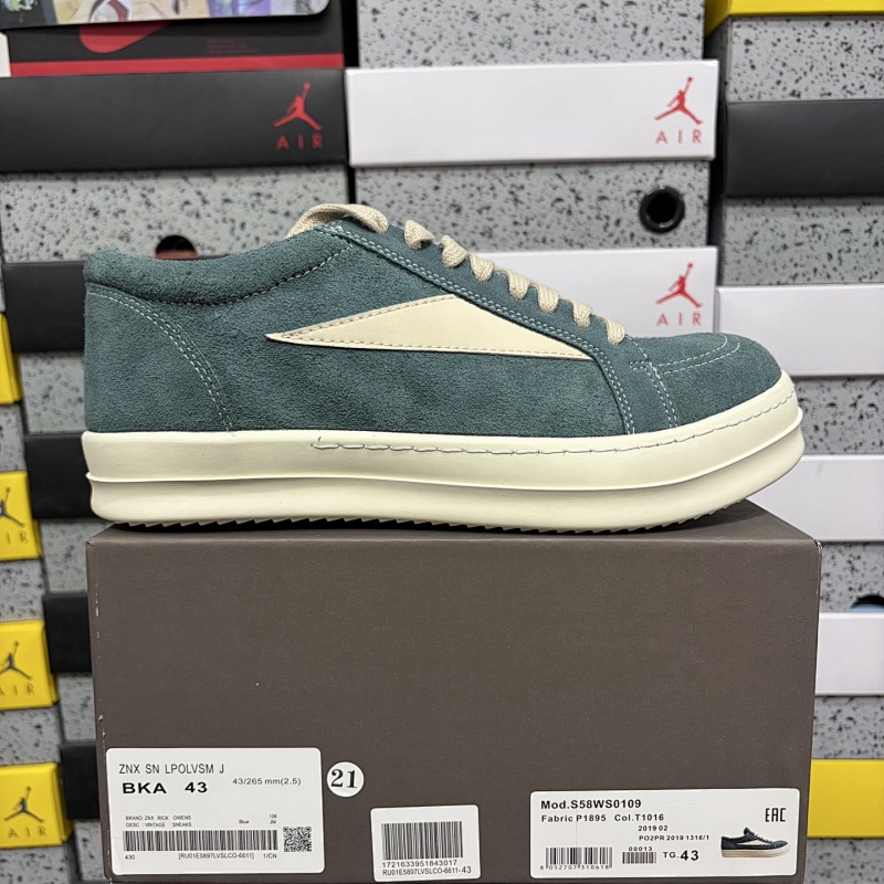 【OK Batch】Rick Owens Drkshdw 35-46 绿白麂皮