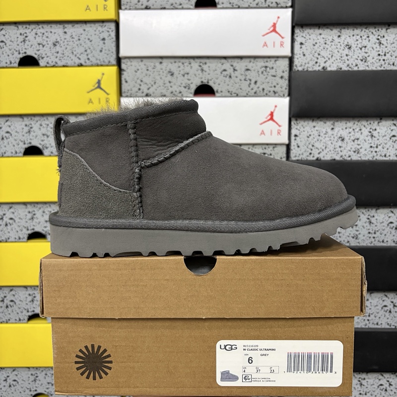 【TOP Batch】Snow boots 雪地靴 Mini灰色-6109 35-44