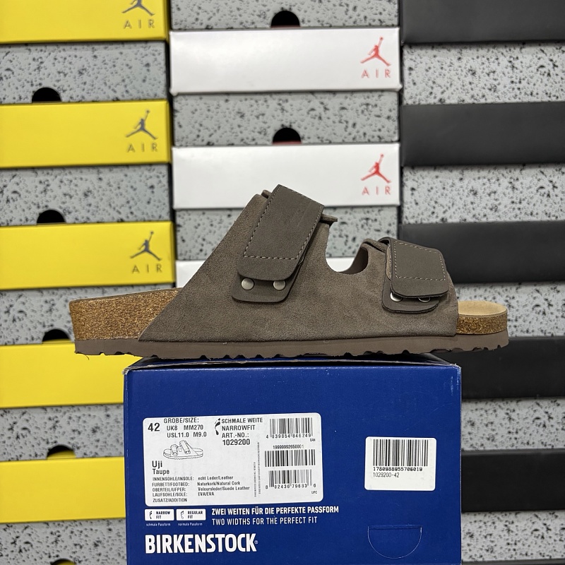 【东莞G版】博肯Birkenstock Naples Wrapped穆勒系列（35-45）UJI灰褐色