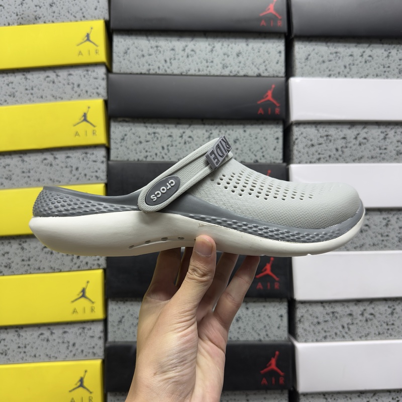 【H Batch】Crocs 二代克洛精 浅灰 M8-M10