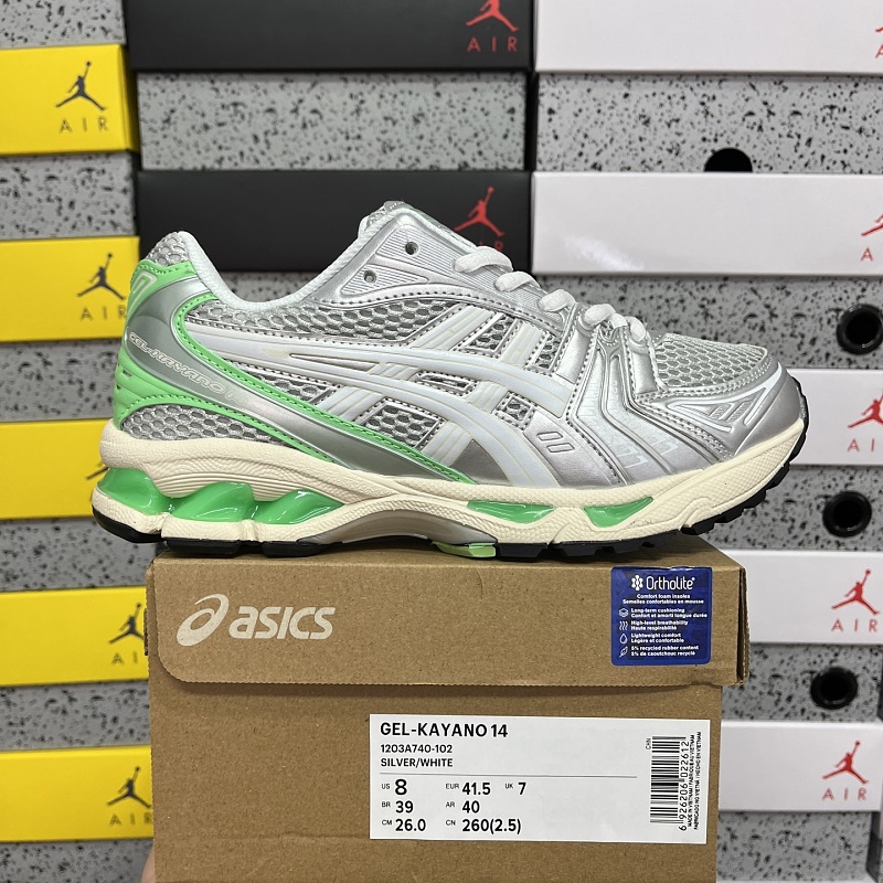 【KE版】GEL-KAYANO 14 36-46 1203A740-102银绿