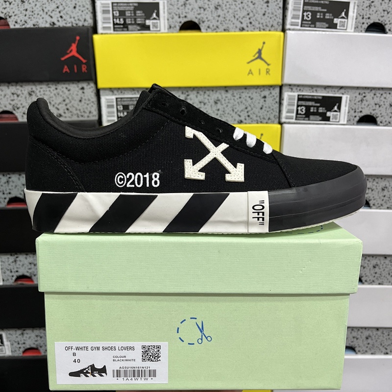 【LS Batch】Off-White c/o Virgil Abloh Vulc Low Top 36-47 黑色