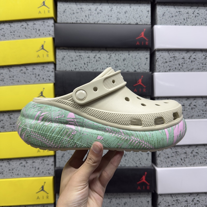 【H Batch】Crocs M3-M7 泡芙 米色多彩（偏大）