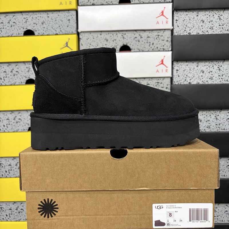 【TOP Batch】Snow boots 雪地靴 3cm周冬雨黑色-5092 35-40