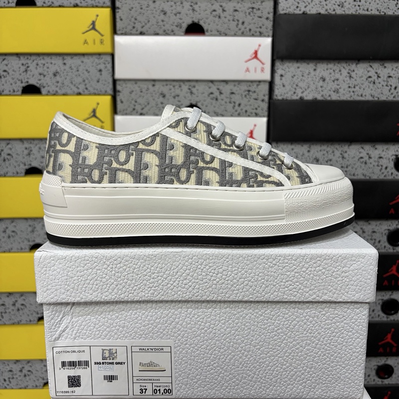 【YO Batch】 Walkn Oblique 35-40 厚底电绣灰色