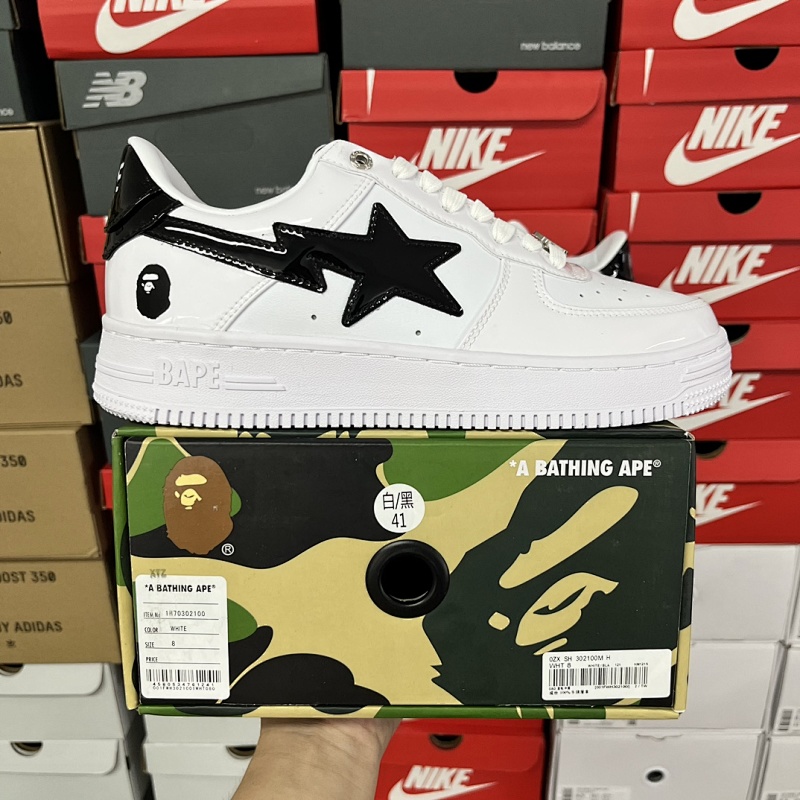 【C Batch】 Bape Sta 白黑勾1l73-191-912