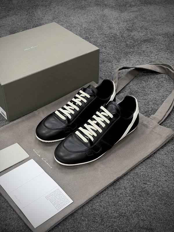 【GZ batch】RO / Rick Owens 瑞克·欧文斯（36-45）薄底德训鞋 黑白色