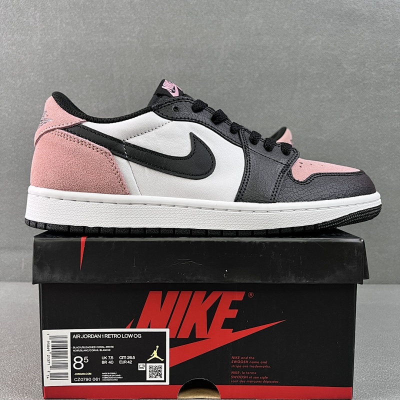 【DT Batch】 Air Jordan AJ1 Low OG 【40-47.5】黑粉 CZ0790-061