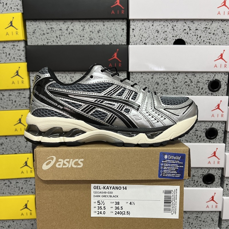 【KE版】GEL-KAYANO 14 36-46 1203A549-020银黑