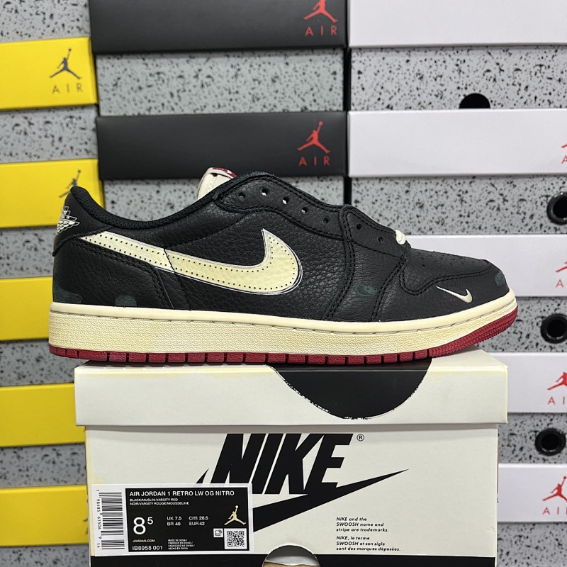 【PK Batch】 Air Jordan 1 Low 黑米红 IB8958-001 40-47.5