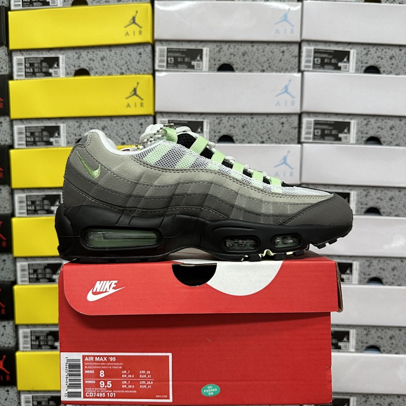 【SS Batch】Air Max 95 36-47.5 灰色绿钩CD7495-101