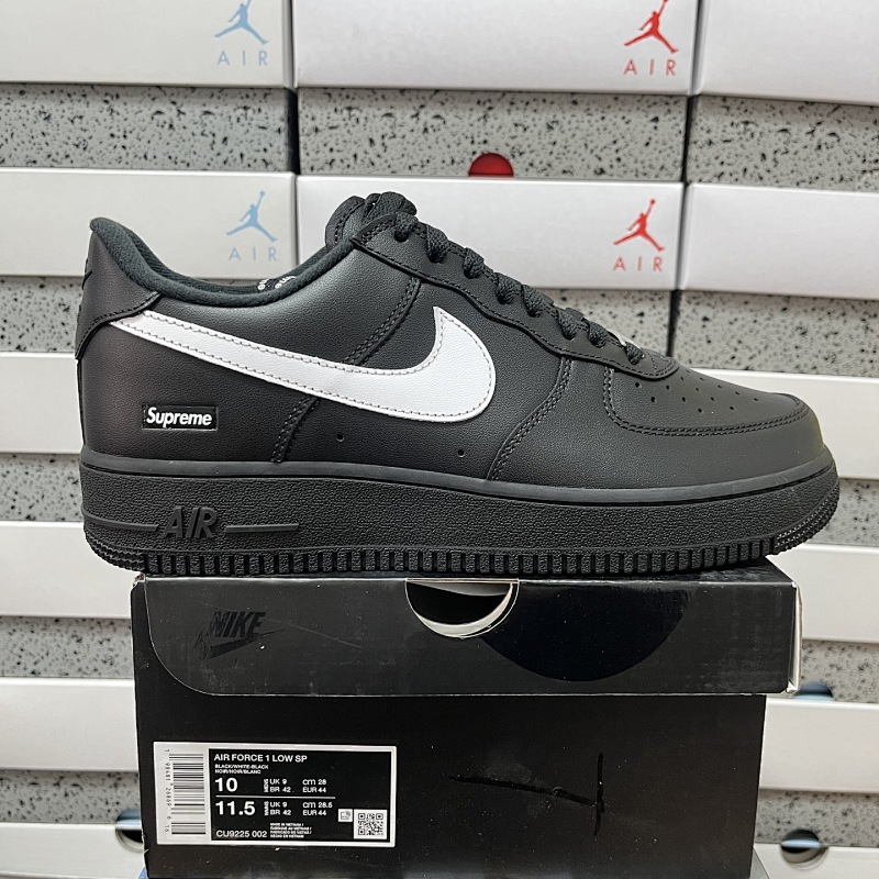 【MAX版】 Sup X AIR Force 1 Low 35.5-47.5 黑白 CU9225-002
