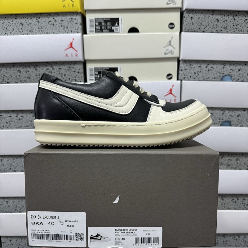 【M8 Batch】RO / Rick Owens 35-46黑皮面 白勾