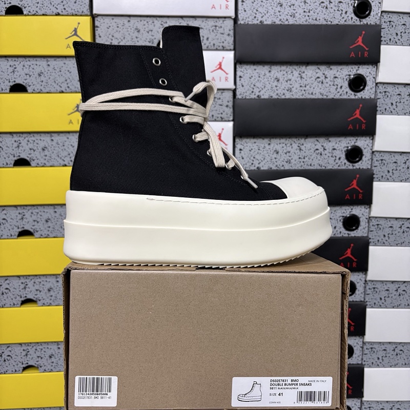 【GZ batch】RO / Rick Owens 瑞克·欧文斯（36-46）帆布高帮 厚底