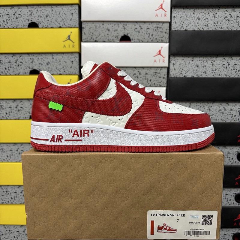 【YO Batch】1V x Air Force1 Low 空军联名白红 38-46