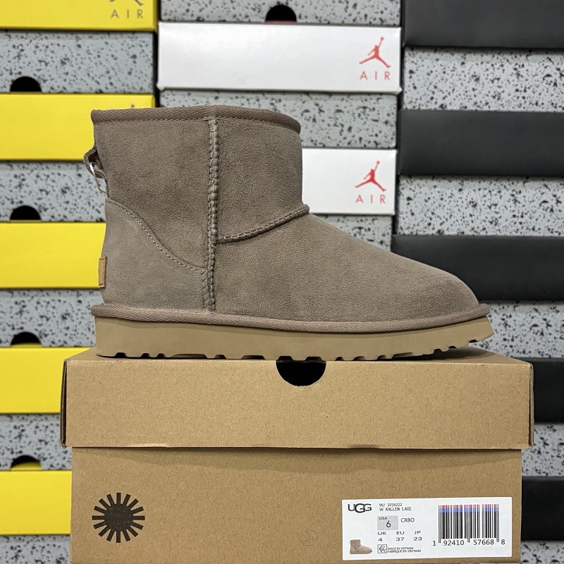 【YO Batch】Snow boots 雪地靴 中桶mini棕色 W/1016222 35-44