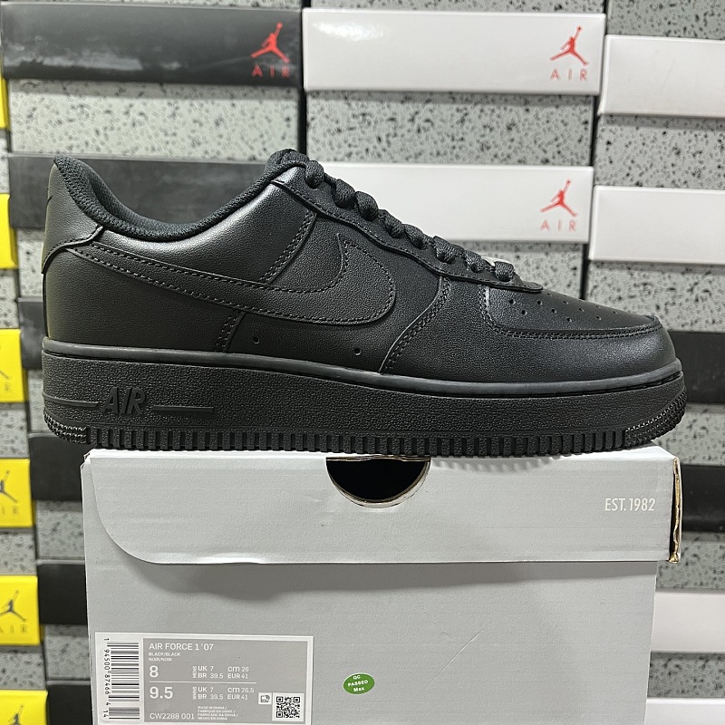 【MAX版】 Air Force 1 35.5-47.5 亮黑CW2288-001