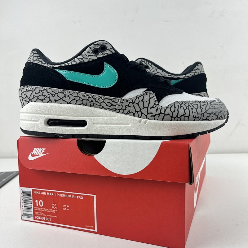 【OWF Batch】Atmos x Air Max 1 Retro "Elephant" 大象爆裂纹 908366-001 36-47.5