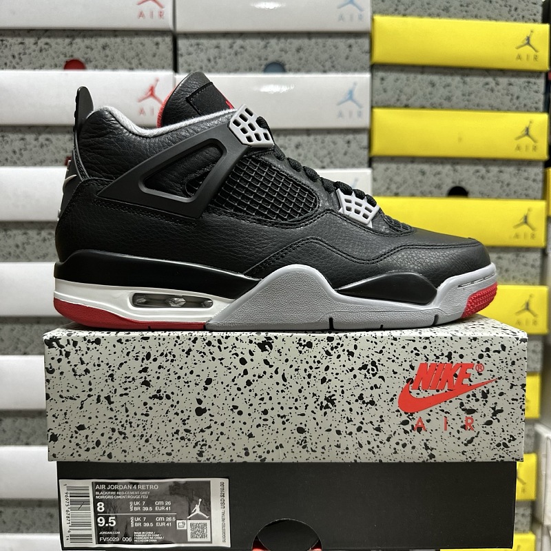 【BD Batch】Jordan 4 Retro Bred(40-47.5) FV5029-006