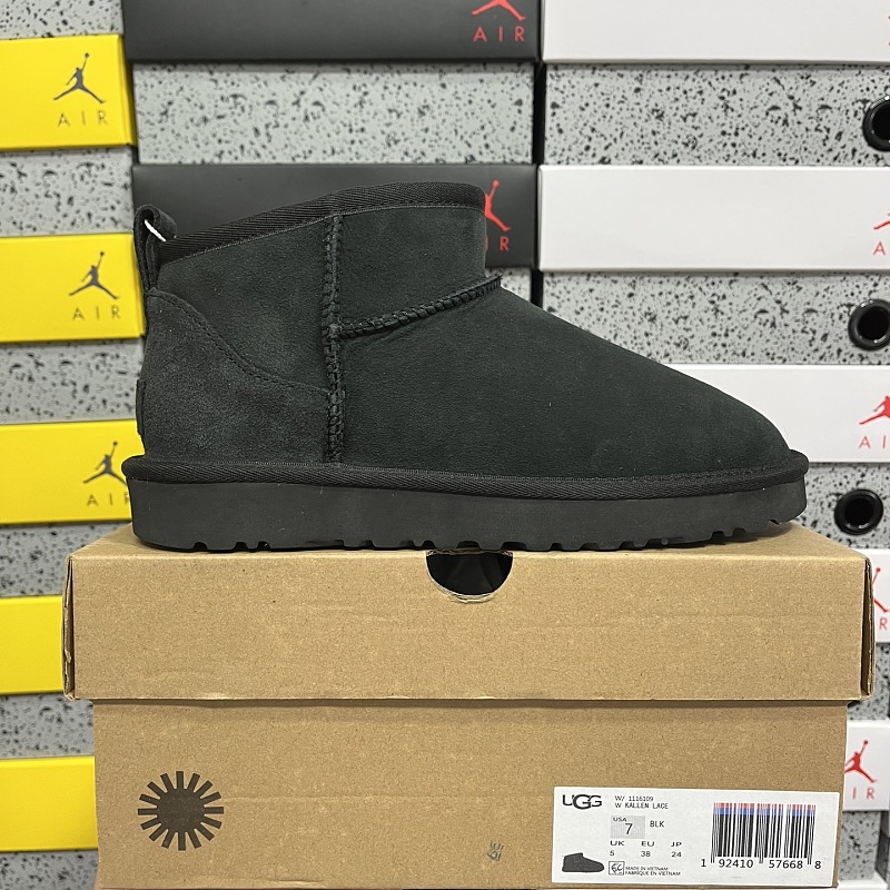 【YO Batch】Snow boots 雪地靴 低筒mini黑色 W/1116109 35-44