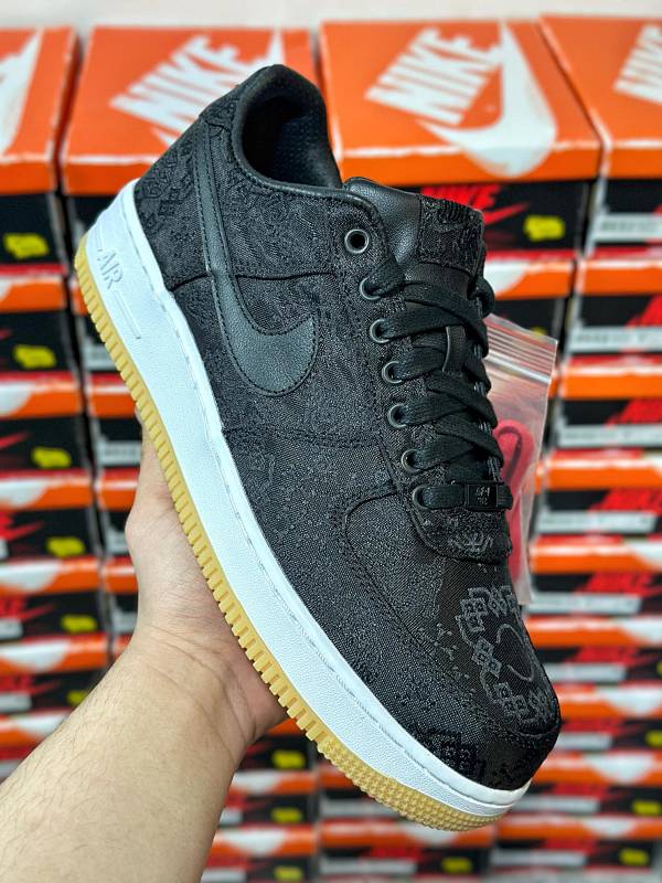 Fragment x Clot x NK Air Force 1 空军一号 黑丝绸 CZ3986-001
