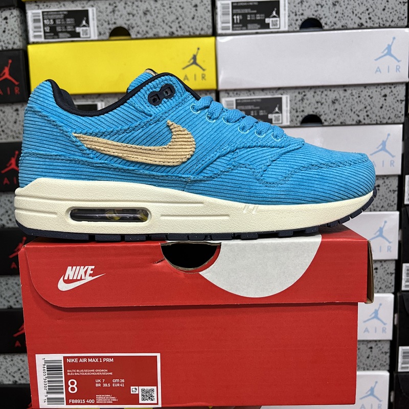 【GX2.0 Batch】Air Max 1 36-47.5 蓝色灯芯绒 FB从8915-400