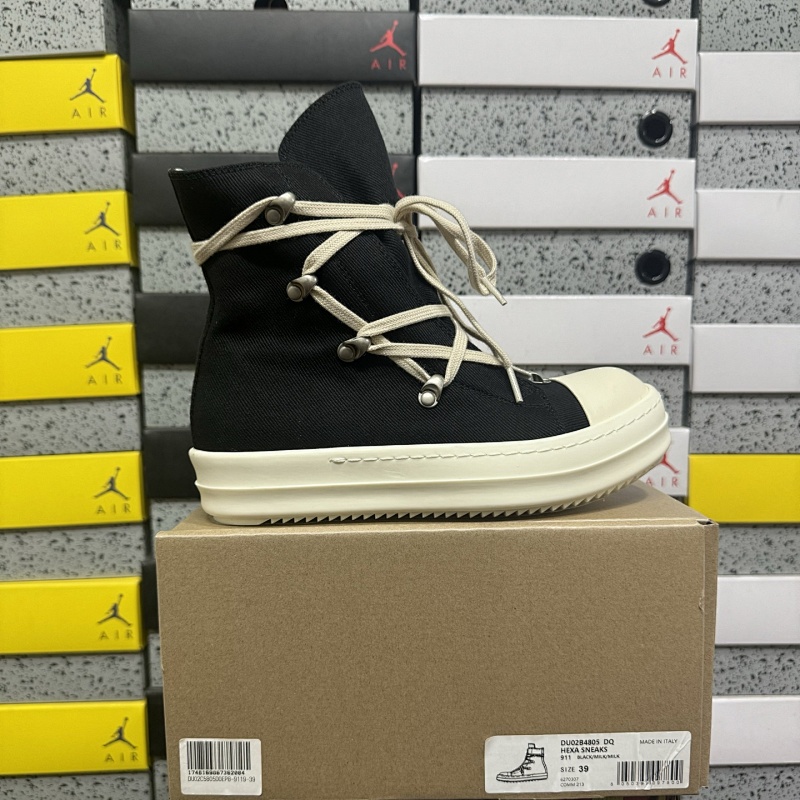 【GZ batch】RO / Rick Owens 瑞克·欧文斯（36-46）绑带高帮帆布
