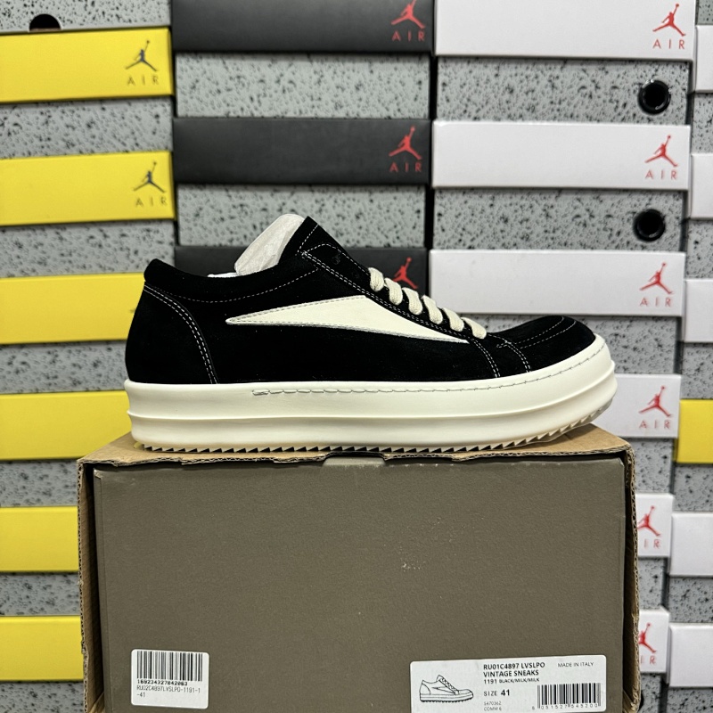 【GZ batch】RO / Rick Owens 瑞克·欧文斯（36-46）绒面黑白鹿皮