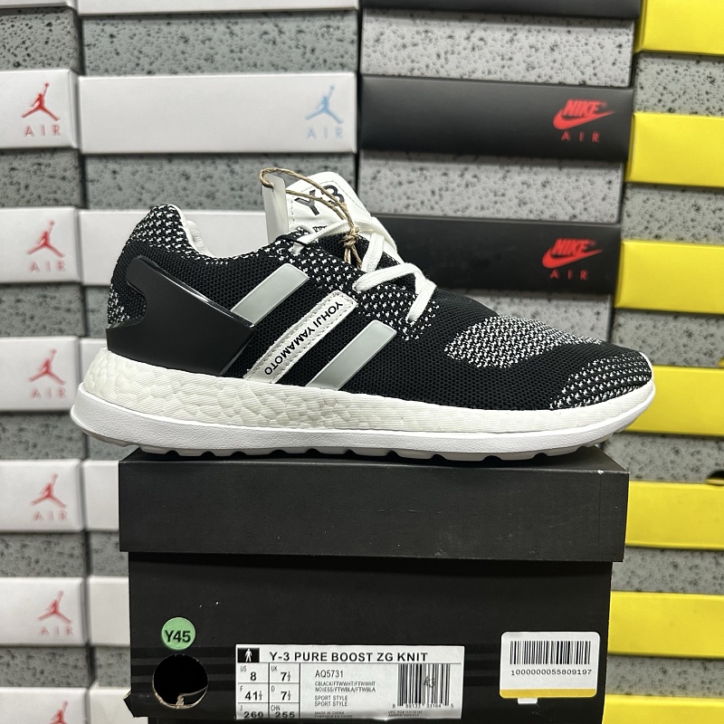 【YO Batch】Y-3 PURE BOOST ZG KNIT 39-47.5 白黑 AQ5731